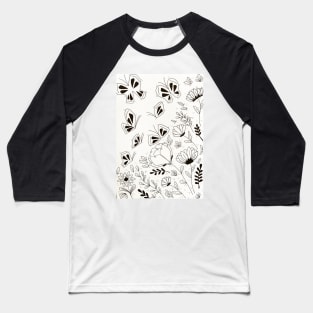 Butterfly Graze Baseball T-Shirt